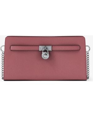 MICHAEL Michael Kors Mk Hamilton Moderne Extra-Small Leather Convertible Crossbody Bag - Purple