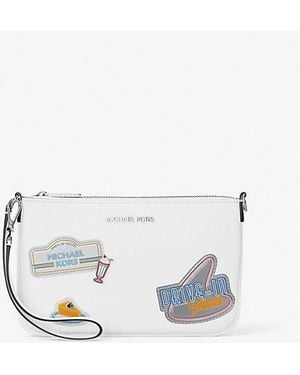 Michael Kors Jet Set Embellished Convertible Wristlet - White