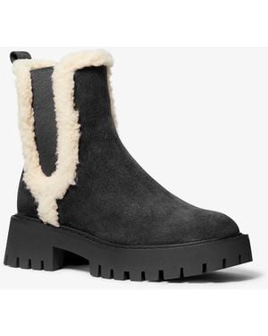 MICHAEL Michael Kors Asher Flat Bootie Boots, Leather - Black