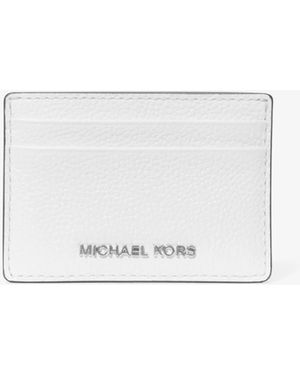 MICHAEL Michael Kors Pebbled Leather Card Case - White