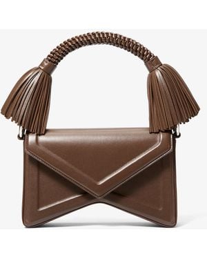 Michael Kors Mk Borsa A Spalla Manhatta - Marrone