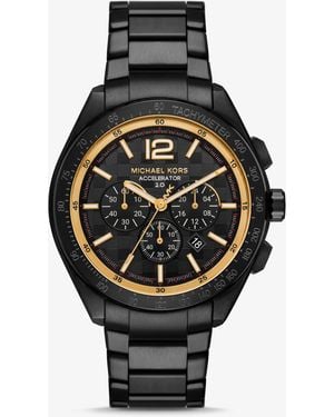 Michael Kors Oversized Accelerator 2.0-Tone Watch - Black