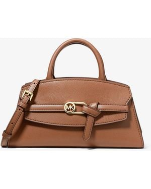 Michael Kors Greta Small Leather Convertible Crossbody Bag - Brown