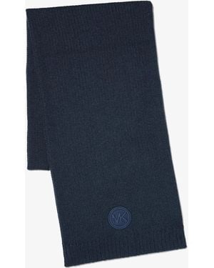 Michael Kors Mk Knit Scarf - Blue
