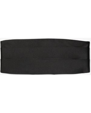 Michael Kors Michael Kors Silk-Wool Satin Cummerbund - White