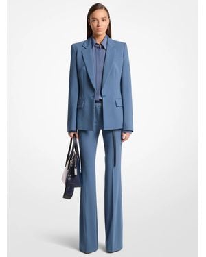 Michael Kors Stretch Virgin Wool Blazer - Blue