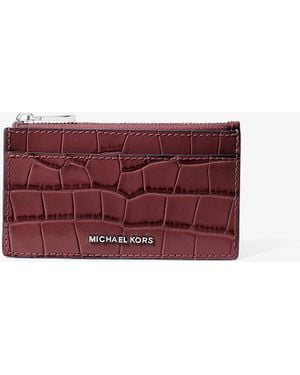 MICHAEL Michael Kors Mk Porta Carte Di Credito Jet Set Piccolo - Viola