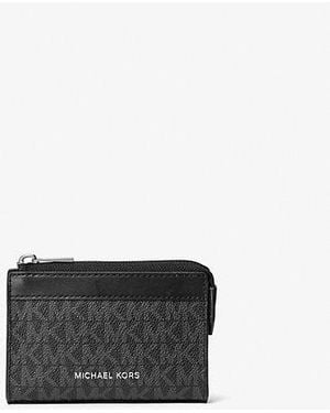 Michael Kors Cooper Small Signature Logo Zip Pouch - White