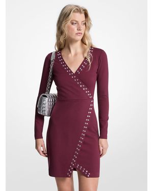 MICHAEL Michael Kors Mkvestido Cruzado Con Tachuelas - Morado