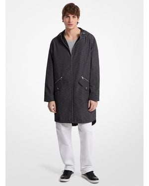 Michael Kors Signature Logo Reversible Anorak - Blue