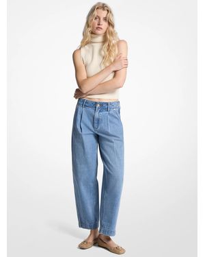MICHAEL Michael Kors Mk Denim Barrel Jeans - Blue