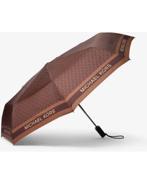 Michael Kors Logo Umbrella - Brown