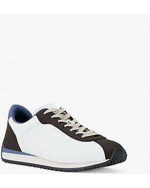 Michael Kors Rhodes Mixed-Media Sneaker - White