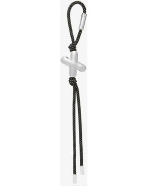 MICHAEL Michael Kors Mk Initial-Tone And Speckled Cord Bag Charm - Blue