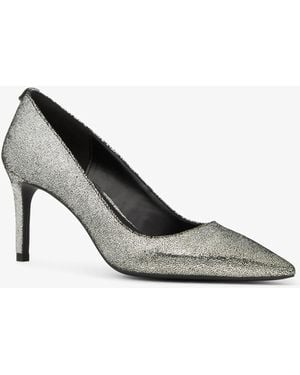 MICHAEL Michael Kors Mk Alina Flex Metallic Leather Pump - White
