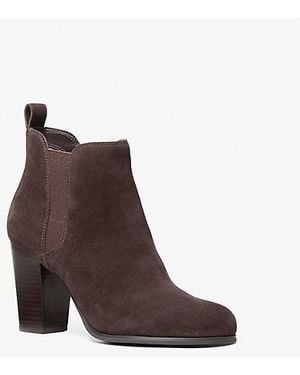 Michael Kors Evaline Suede Boot - Brown