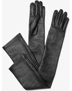 Michael Kors Michael Kors Leather Opera Gloves - Black