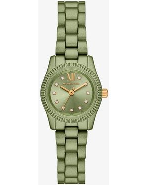 Michael Kors Mk Limited-Edition Petite Lexington-Tone Watch - Green