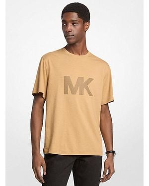 Michael Kors Printed Cotton T-Shirt - Natural