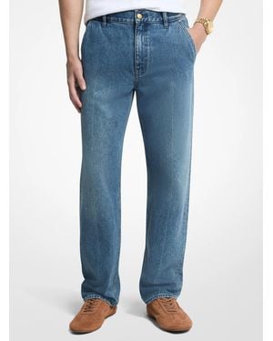 Michael Kors Finn Straight-Leg Denim Jeans - Blue