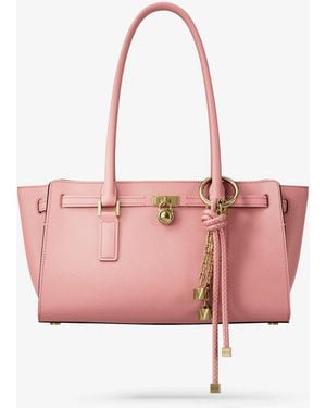 MICHAEL Michael Kors Mk Hamilton Moderne Small Leather Satchel - Pink