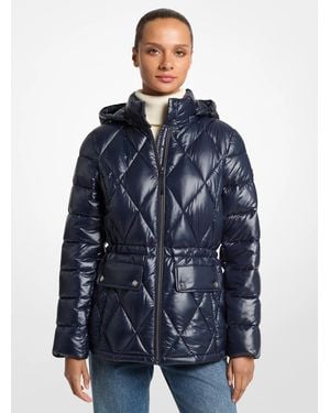 MICHAEL Michael Kors Michael Kors Packable Quilted Puffer Jacket - Blue