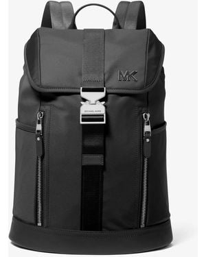 Michael Kors Mk Eli Nylon Aviator Backpack - Black