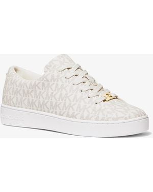 MICHAEL Michael Kors Mk Keaton Signature Logo Trainers - White