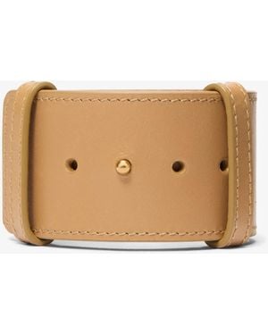 Michael Kors Leather Cuff - Natural