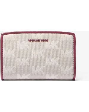 MICHAEL Michael Kors Mk Portafoglio Bryant Medio Con Logo Jacquard - Viola