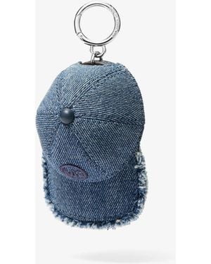 Michael Kors Denim Baseball Hat Bag Charm - Blue