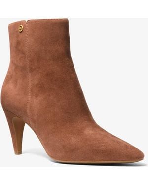 MICHAEL Michael Kors Mk Daniela Suede Ankle Boot - Brown