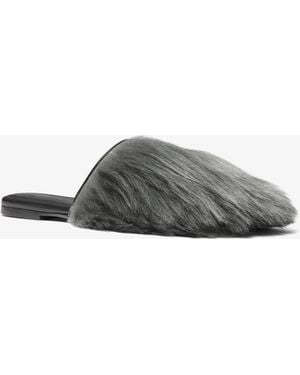Michael Kors Liisa Shearling Slipper - Gray