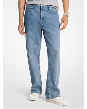 Michael Kors Mk Arden Relaxed-Fit Stretch Denim Jeans - Blue