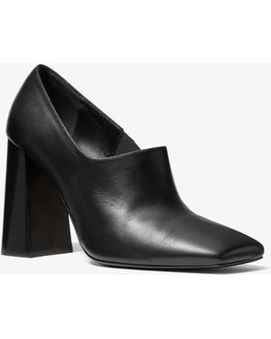 Michael Kors Michael Kors Sofia High Throat Leather Pump - Black