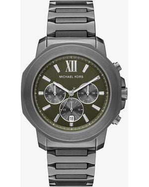 Michael Kors Oversized Prescott Gunmetal Watch - Grey