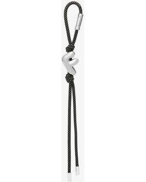 MICHAEL Michael Kors Mk Initial-Tone And Speckled Cord Bag Charm - Blue