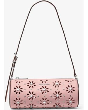 MICHAEL Michael Kors Mk Izzy Small Pebbled Leather Barrel Pochette - Pink