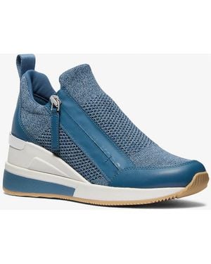 MICHAEL Michael Kors Willis Wedge Trainer - Blue