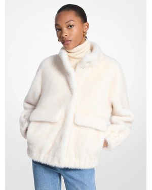 MICHAEL Michael Kors Mk Faux Fur Jacket - Natural