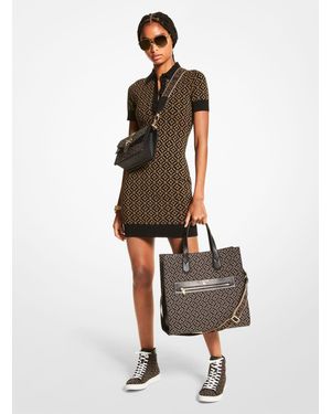 MICHAEL Michael Kors Logo Jacquard Polo Dress - Multicolour