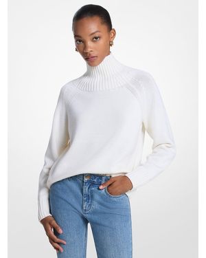 MICHAEL Michael Kors Mkjersey De Cuello Vuelto De Lana - Blanco