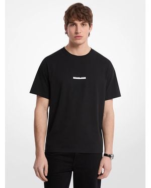 Michael Kors Mk Logo Cotton T-Shirt - Black