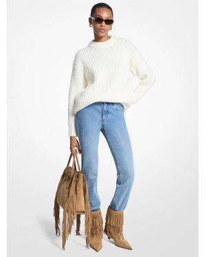 MICHAEL Michael Kors Mk Textured Knit Jumper - Blue
