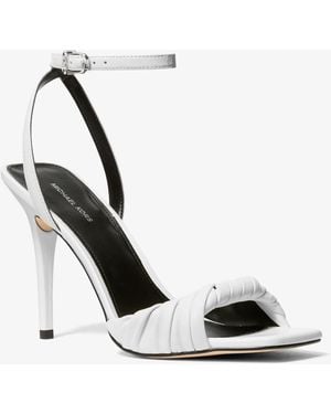 MICHAEL Michael Kors Mk Kiana Leather Sandal - White
