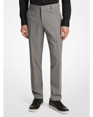 Michael Kors Mk Pantaloni Slim-Fit - Grigio