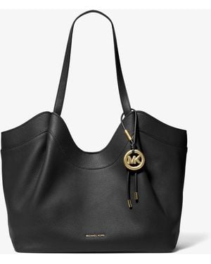 MICHAEL Michael Kors Michael Kors Nolita Large Pebbled Leather Tote Bag - Black