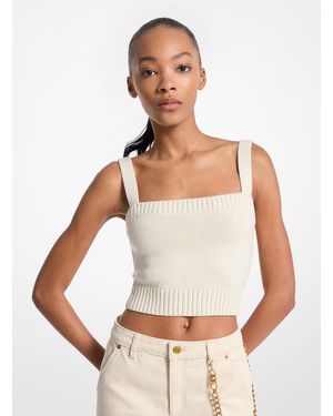 MICHAEL Michael Kors Mk Canotta Corta - Bianco