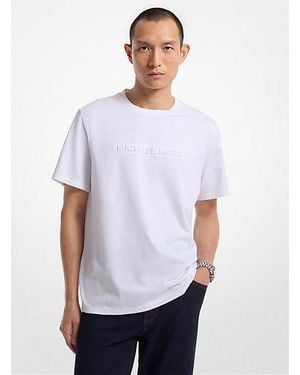 Michael Kors Logo Cotton T-Shirt in White for Men | Lyst Canada