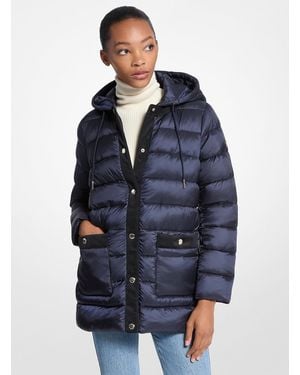 MICHAEL Michael Kors Mk Packable Nylon Puffer Jacket - Blue